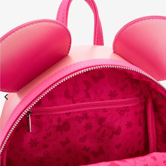 Loungegly Disney Minnie Mouse Pink Confetti  mini Backpack  Hard Tag New! - Picture 5 of 13